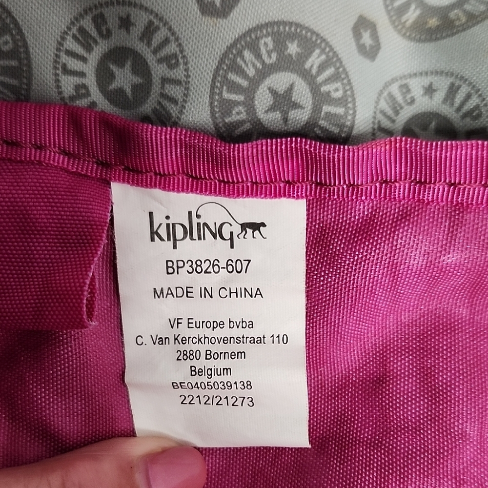 Kipling Y2K Drawstring Backpack Monkey Keychain - image 13